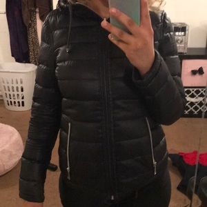 Inside out Calvin Klein bubble coat